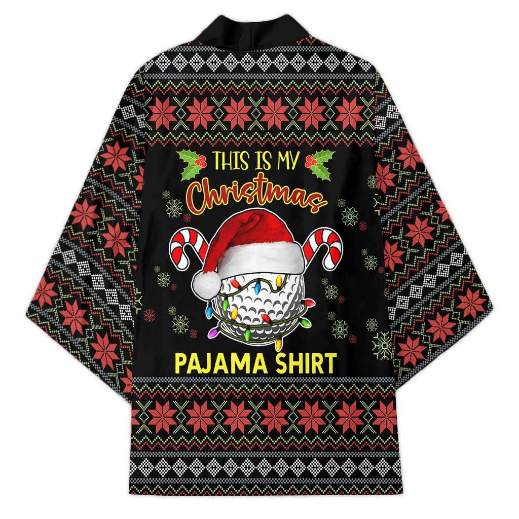 Golf Pajama Christmas Kimono Xmas Holiday Patterns - Wonder Print Shop