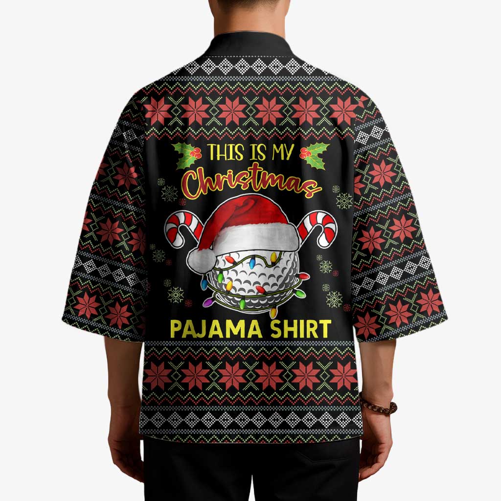 Golf Pajama Christmas Kimono Xmas Holiday Patterns - Wonder Print Shop