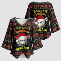 Golf Pajama Christmas Kimono Sleeve Blouse Xmas Holiday Patterns - Wonder Print Shop