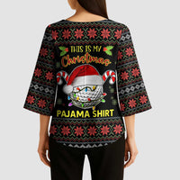 Golf Pajama Christmas Kimono Sleeve Blouse Xmas Holiday Patterns - Wonder Print Shop