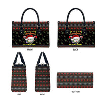 Golf Pajama Christmas Leather Bag Xmas Holiday Patterns - Wonder Print Shop