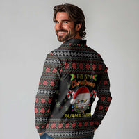 Golf Pajama Christmas Long Sleeve Polo Shirt Xmas Holiday Patterns - Wonder Print Shop