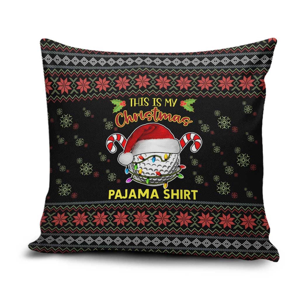 Golf Pajama Christmas Pillow Cover Xmas Holiday Patterns - Wonder Print Shop