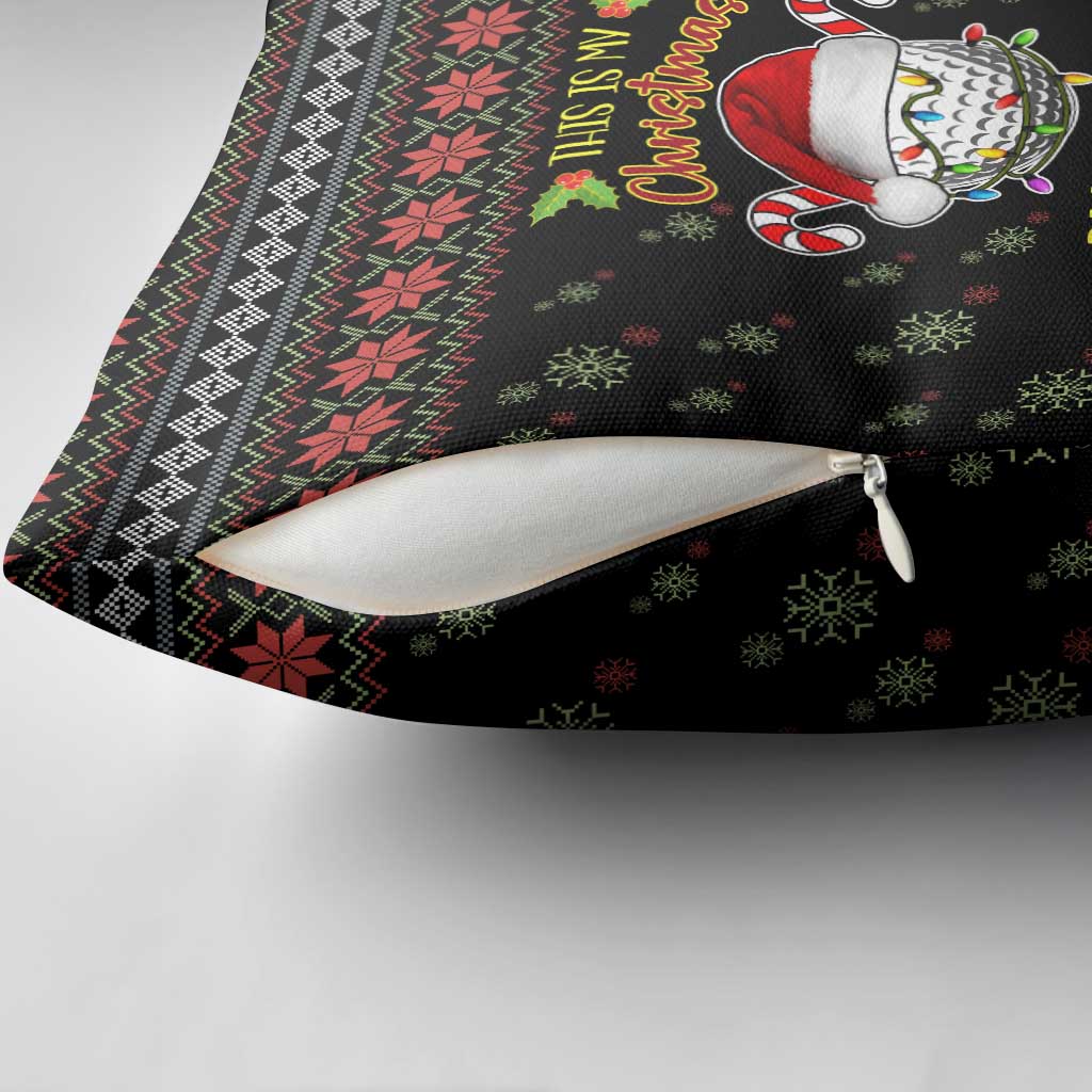 Golf Pajama Christmas Pillow Cover Xmas Holiday Patterns - Wonder Print Shop