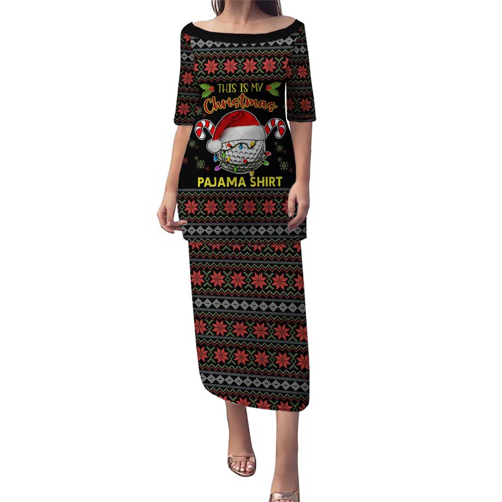 Golf Pajama Christmas Puletasi Xmas Holiday Patterns - Wonder Print Shop