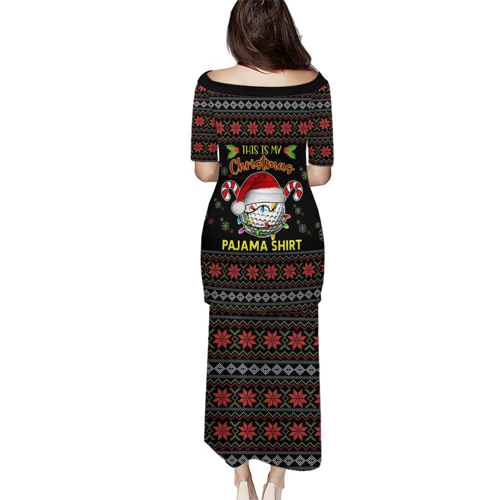 Golf Pajama Christmas Puletasi Xmas Holiday Patterns - Wonder Print Shop