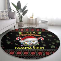 Golf Pajama Christmas Round Carpet Xmas Holiday Patterns - Wonder Print Shop