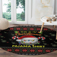 Golf Pajama Christmas Round Carpet Xmas Holiday Patterns - Wonder Print Shop