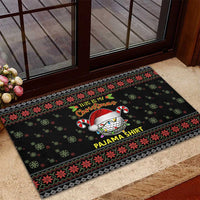 Golf Pajama Christmas Rubber Doormat Xmas Holiday Patterns - Wonder Print Shop
