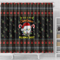 Golf Pajama Christmas Shower Curtain Xmas Holiday Patterns - Wonder Print Shop