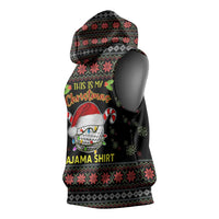 Golf Pajama Christmas Sleeveless Hoodie Xmas Holiday Patterns - Wonder Print Shop