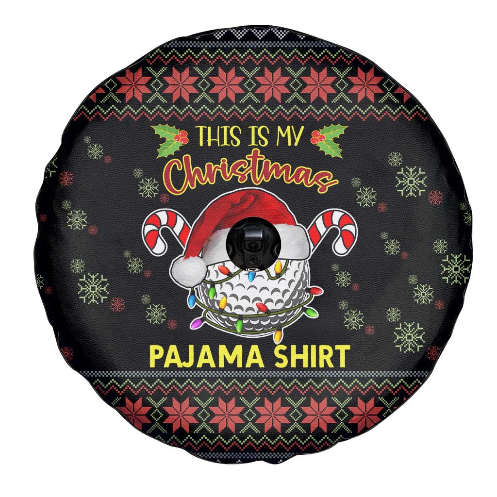 Golf Pajama Christmas Spare Tire Cover Xmas Holiday Patterns - Wonder Print Shop