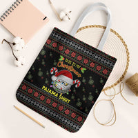 Golf Pajama Christmas Tote Bag Xmas Holiday Patterns - Wonder Print Shop