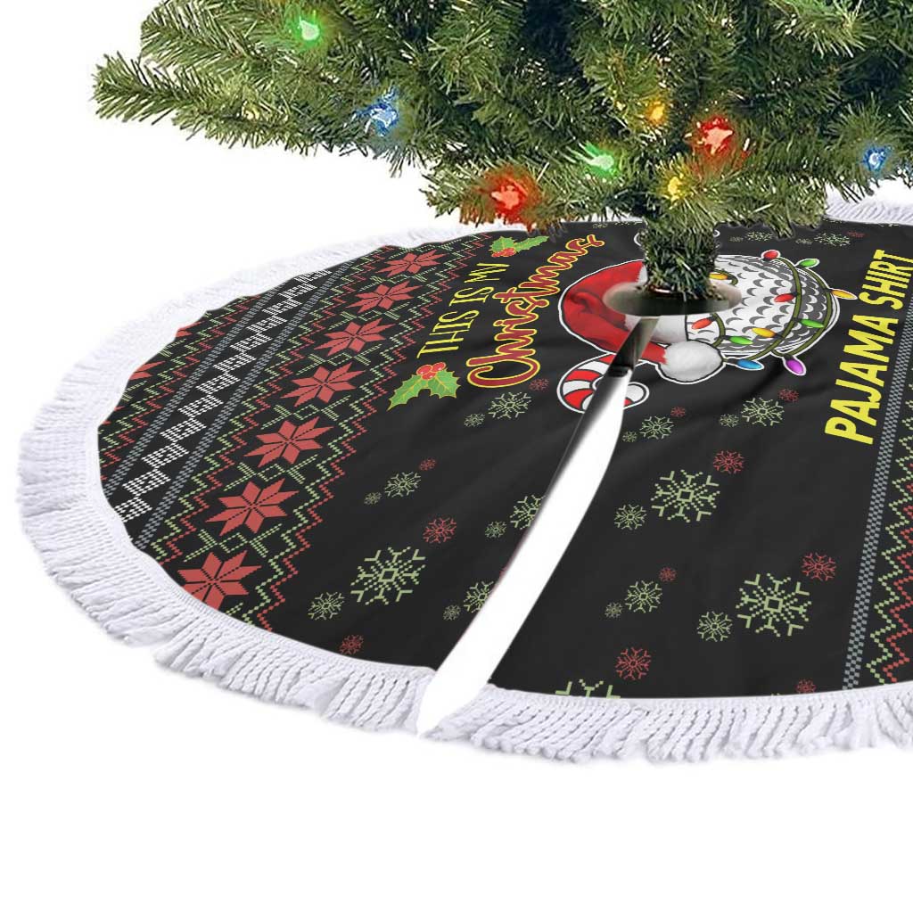 Golf Pajama Christmas Tree Skirt Xmas Holiday Patterns - Wonder Print Shop