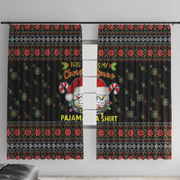 Golf Pajama Christmas Window Curtain Xmas Holiday Patterns - Wonder Print Shop