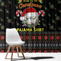 Golf Pajama Christmas Window Curtain Xmas Holiday Patterns - Wonder Print Shop