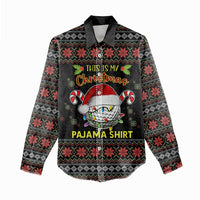 Golf Pajama Christmas Women Casual Shirt Xmas Holiday Patterns - Wonder Print Shop
