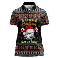 Golf Pajama Christmas Women Polo Shirt Xmas Holiday Patterns - Wonder Print Shop