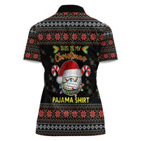 Golf Pajama Christmas Women Polo Shirt Xmas Holiday Patterns - Wonder Print Shop