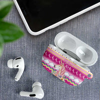 Unicorn Believe In Magic Christmas AirPods Case with Believe in Magic Quote Pink Hearts Stars and Rainbow - Wonder Print Shop