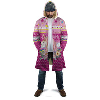 Unicorn Believe In Magic Christmas Cloak with Believe in Magic Quote Pink Hearts Stars and Rainbow - Wonder Print Shop