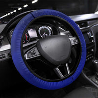 Funny Unicorn Steering Wheel Cover with Shuh Duh Fuh Cup Quote Blue Geometric and Cartoon - Wonder Print Shop