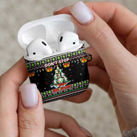 Christmas Unicorn AirPods Case with Don't Stop Believin Quote Tree Lights and Festive - Wonder Print Shop