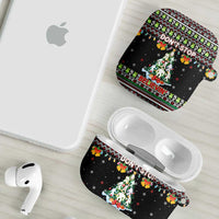 Christmas Unicorn AirPods Case with Don't Stop Believin Quote Tree Lights and Festive - Wonder Print Shop