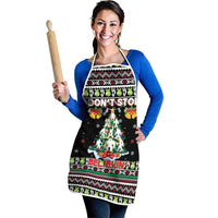 Christmas Unicorn Apron with Don't Stop Believin Quote Tree Lights and Festive - Wonder Print Shop