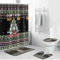Christmas Unicorn Bathroom Set with Don't Stop Believin Quote Tree Lights and Festive - Wonder Print Shop