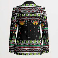 Christmas Unicorn Blazer with Don't Stop Believin Quote Tree Lights and Festive - Wonder Print Shop