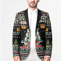 Christmas Unicorn Blazer with Don't Stop Believin Quote Tree Lights and Festive - Wonder Print Shop