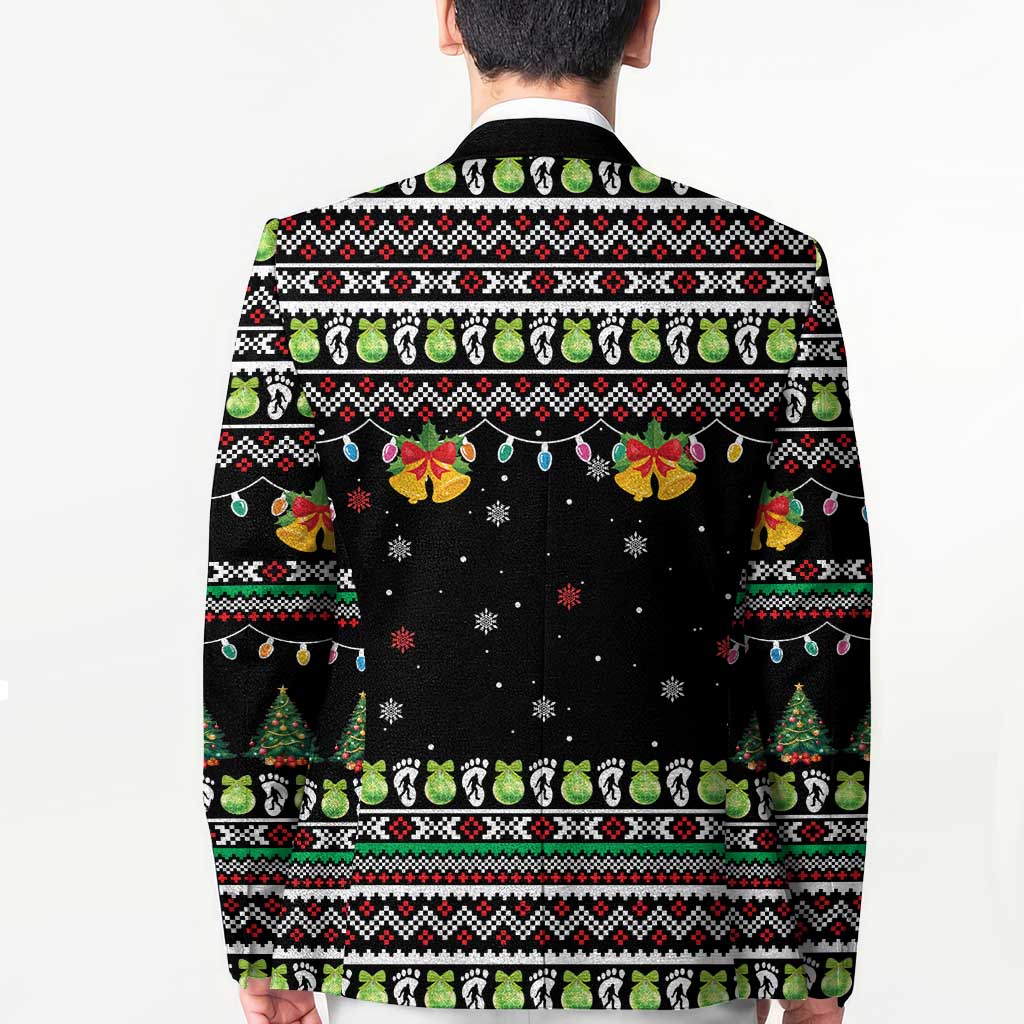 Christmas Unicorn Blazer with Don't Stop Believin Quote Tree Lights and Festive - Wonder Print Shop