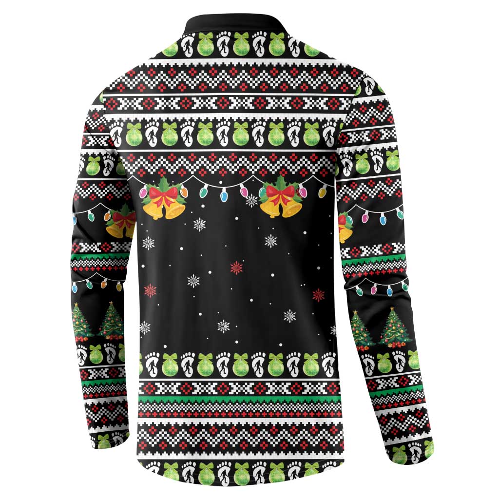 Christmas Unicorn Button Sweatshirt with Don't Stop Believin Quote Tree Lights and Festive - Wonder Print Shop