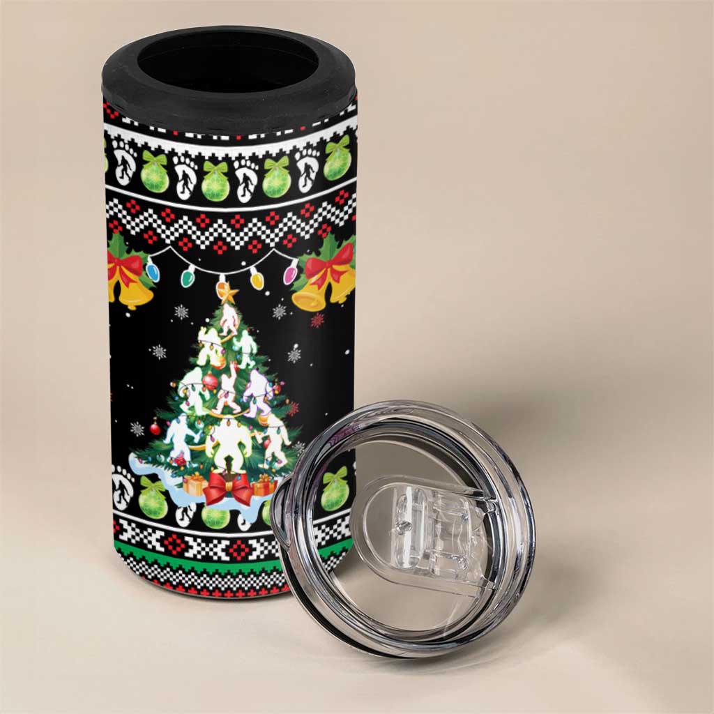 Christmas Unicorn 4 in 1 Can Cooler Tumbler with Don't Stop Believin Quote Tree Lights and Festive - Wonder Print Shop