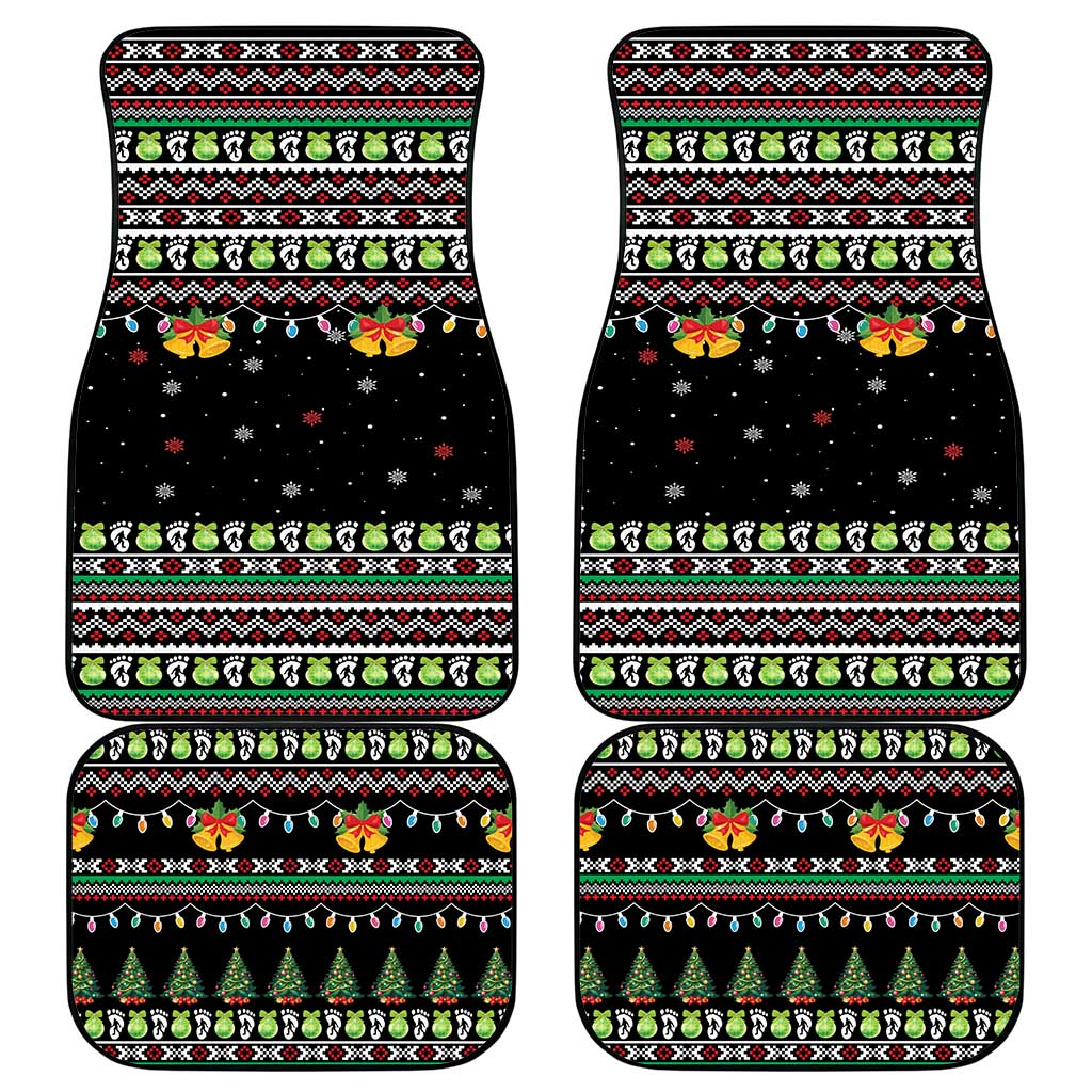 Christmas Unicorn Car Mats with Don't Stop Believin Quote Tree Lights and Festive - Wonder Print Shop
