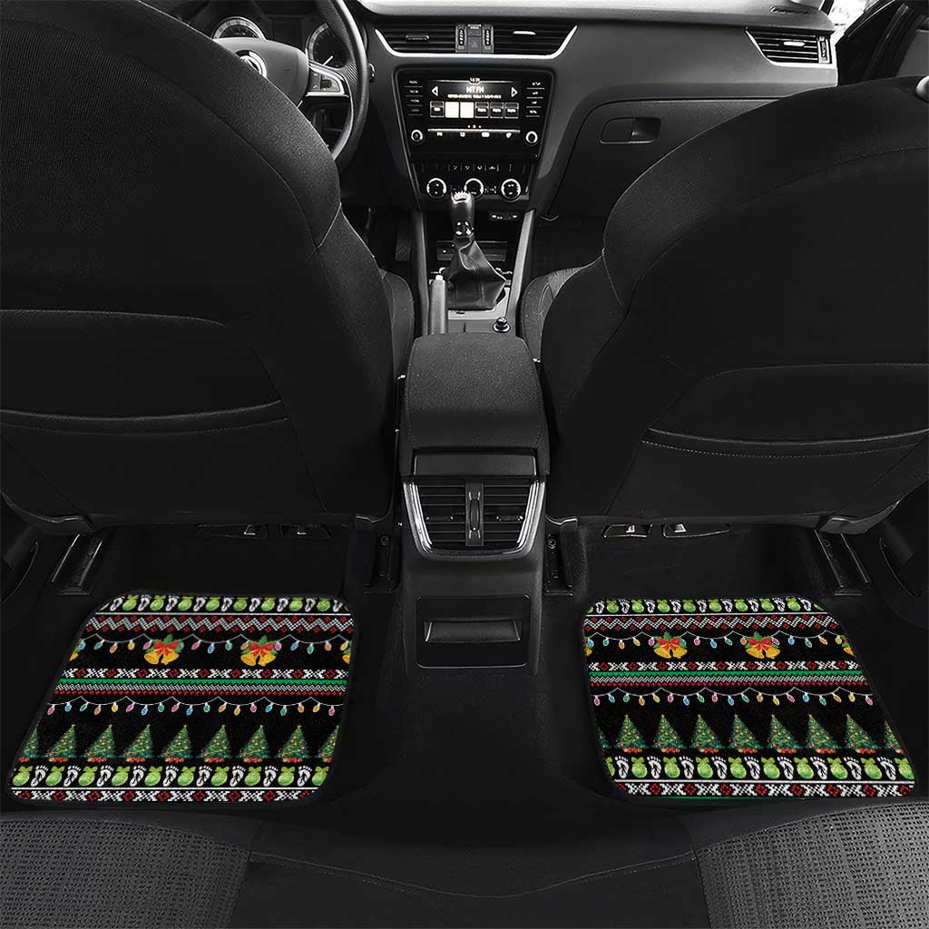 Christmas Unicorn Car Mats with Don't Stop Believin Quote Tree Lights and Festive - Wonder Print Shop