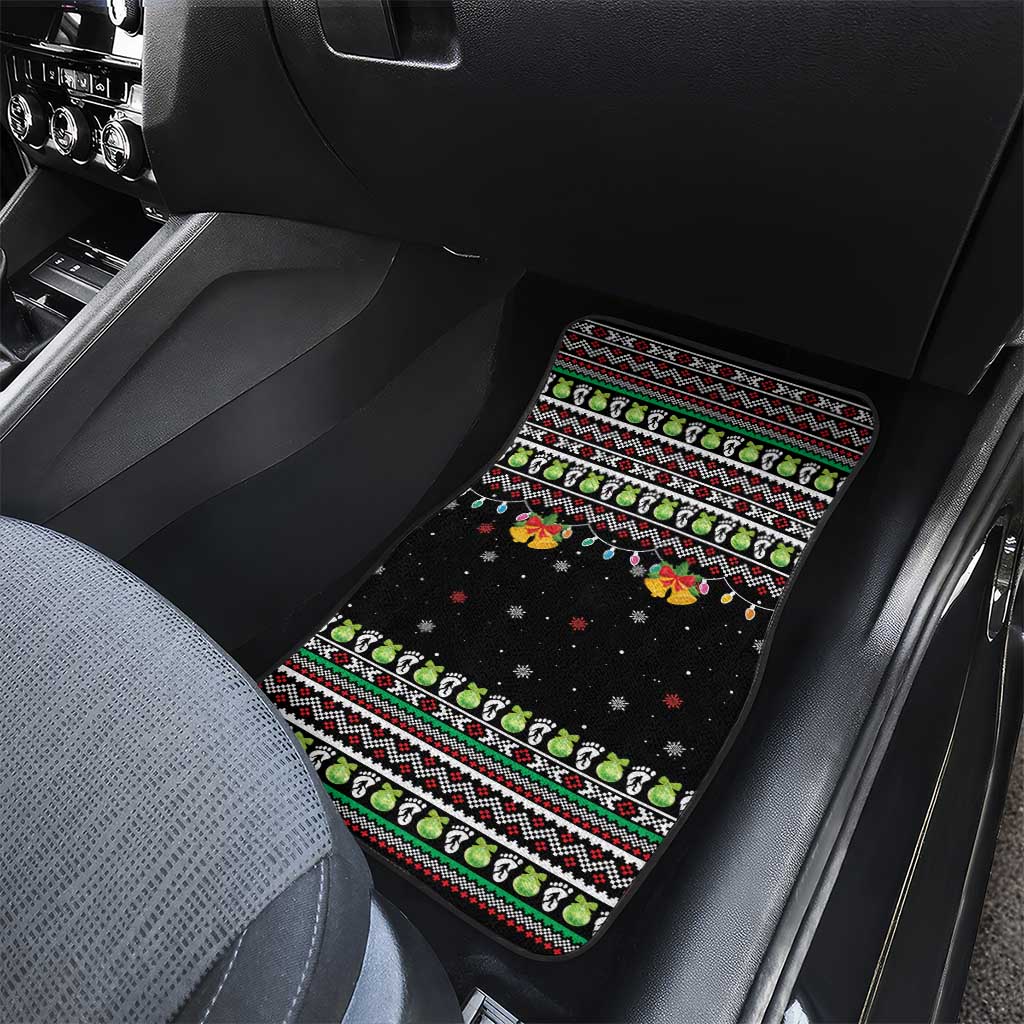 Christmas Unicorn Car Mats with Don't Stop Believin Quote Tree Lights and Festive - Wonder Print Shop