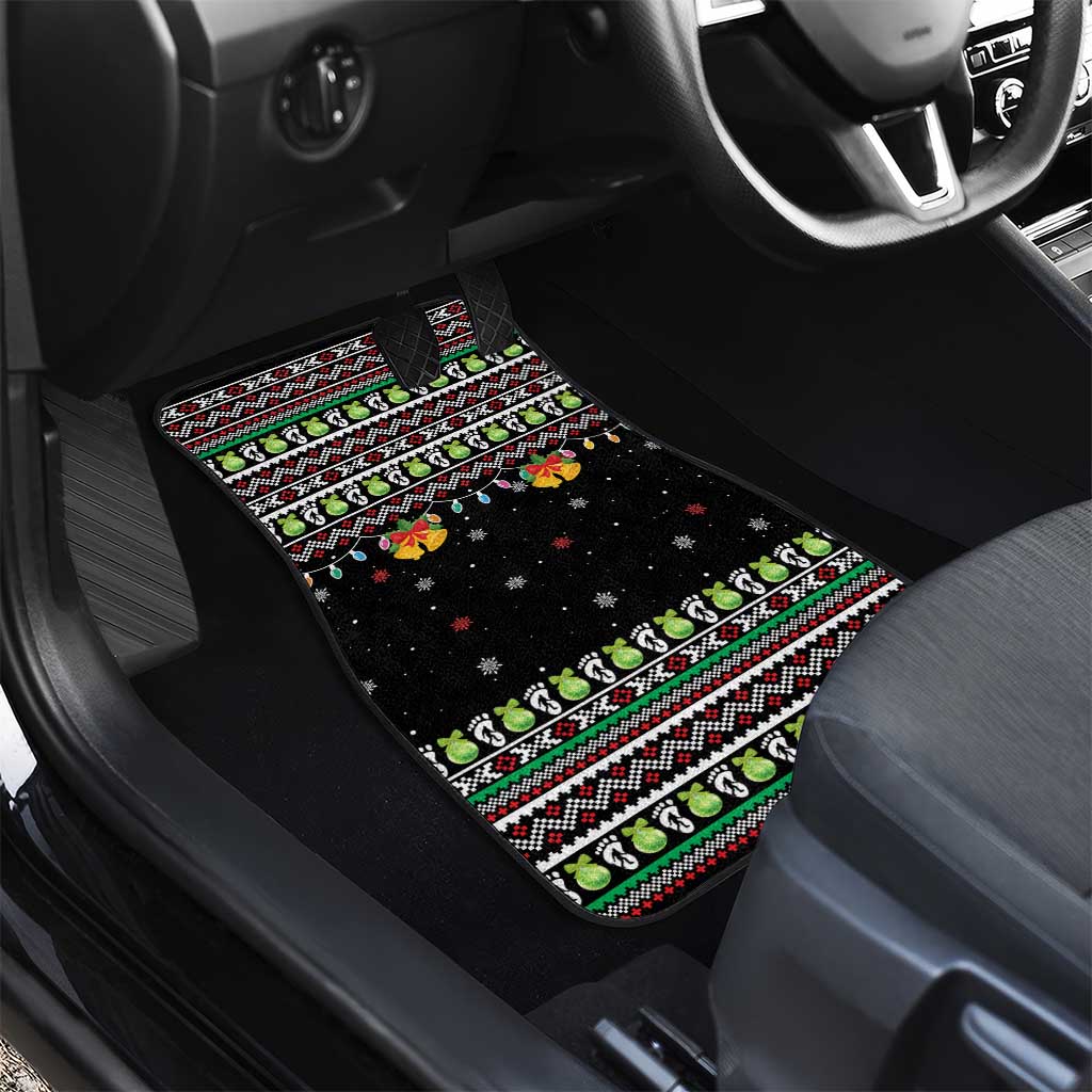 Christmas Unicorn Car Mats with Don't Stop Believin Quote Tree Lights and Festive - Wonder Print Shop