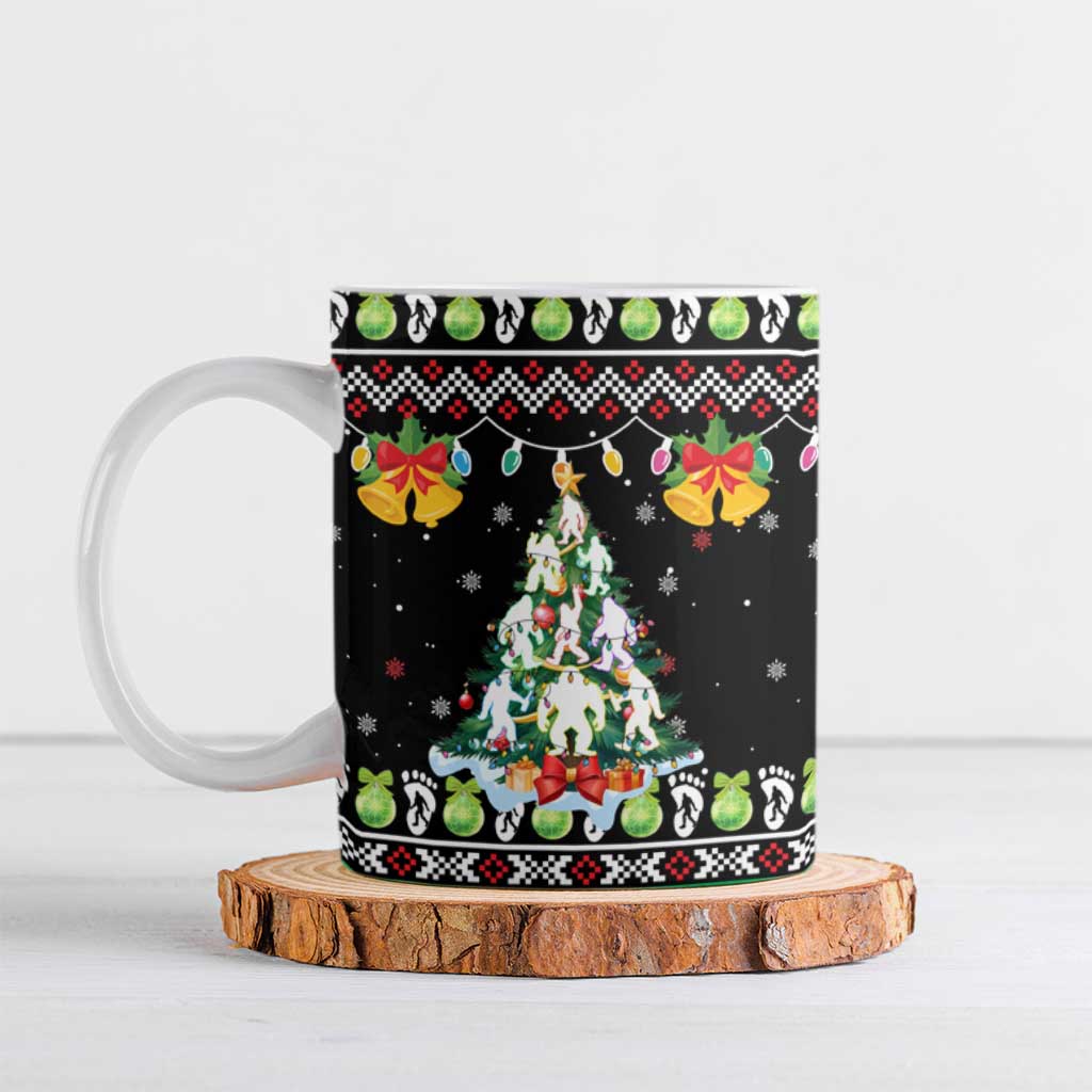 Christmas Unicorn Ceramic Mug with Don't Stop Believin Quote Tree Lights and Festive - Wonder Print Shop