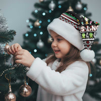 Christmas Unicorn Christmas Santa Hat with Don't Stop Believin Quote Tree Lights and Festive - Wonder Print Shop