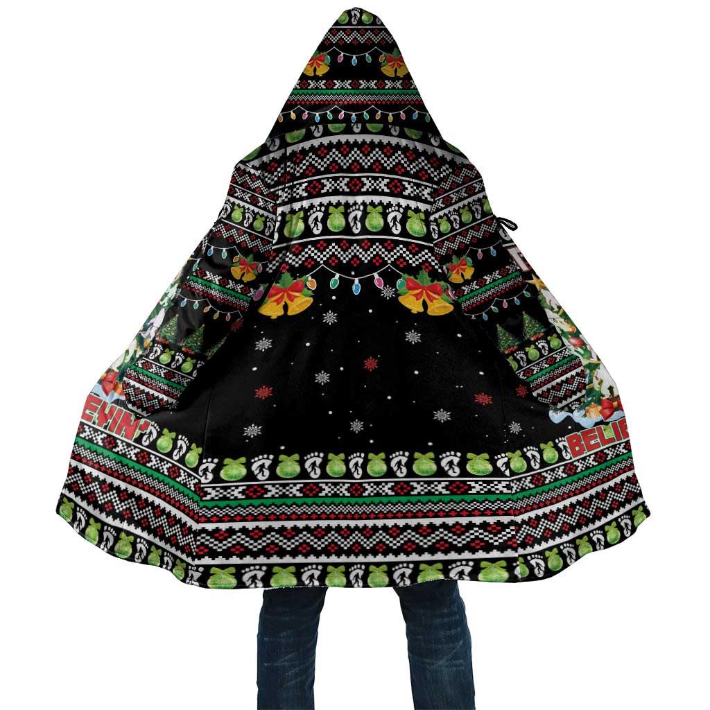 Christmas Unicorn Cloak with Don't Stop Believin Quote Tree Lights and Festive - Wonder Print Shop