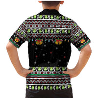 Christmas Unicorn Family Matching Mermaid Dress and Hawaiian Shirt with Don't Stop Believin Quote Tree Lights and Festive - Wonder Print Shop