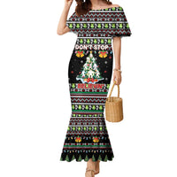 Christmas Unicorn Mermaid Dress with Don't Stop Believin Quote Tree Lights and Festive - Wonder Print Shop