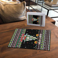 Christmas Unicorn Puzzle with Don't Stop Believin Quote Tree Lights and Festive - Wonder Print Shop
