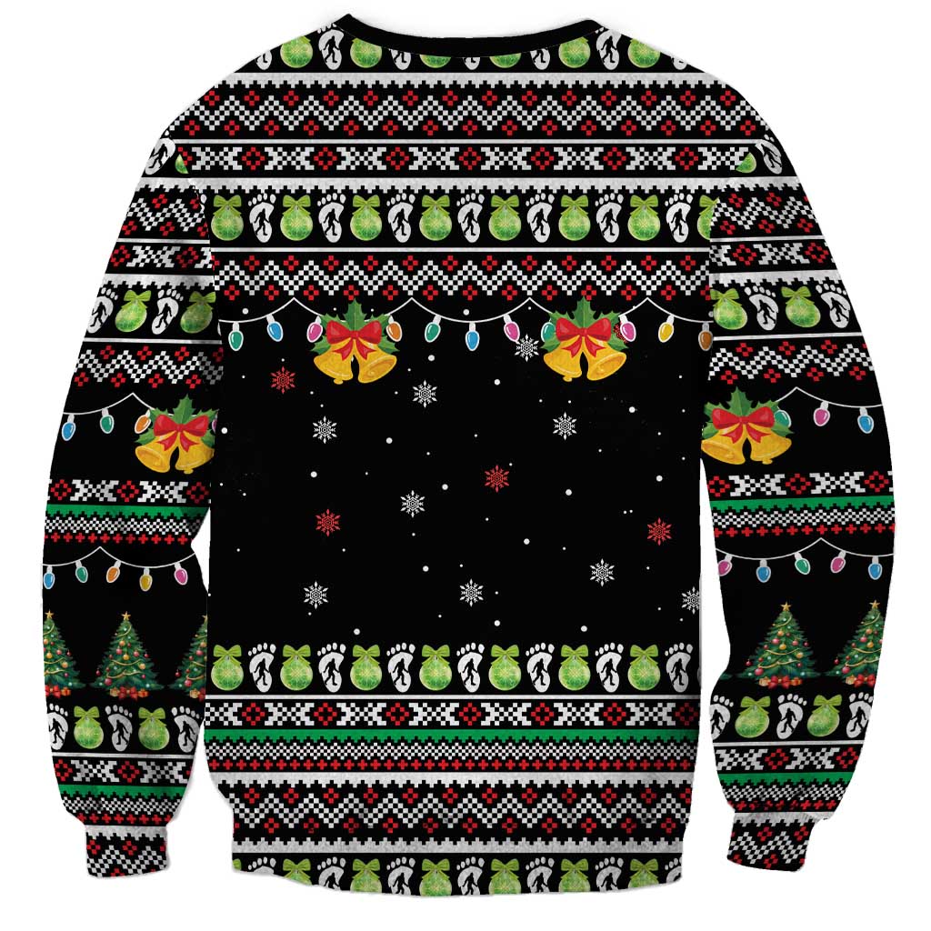 Christmas Unicorn Sweatshirt with Don't Stop Believin Quote Tree Lights and Festive - Wonder Print Shop