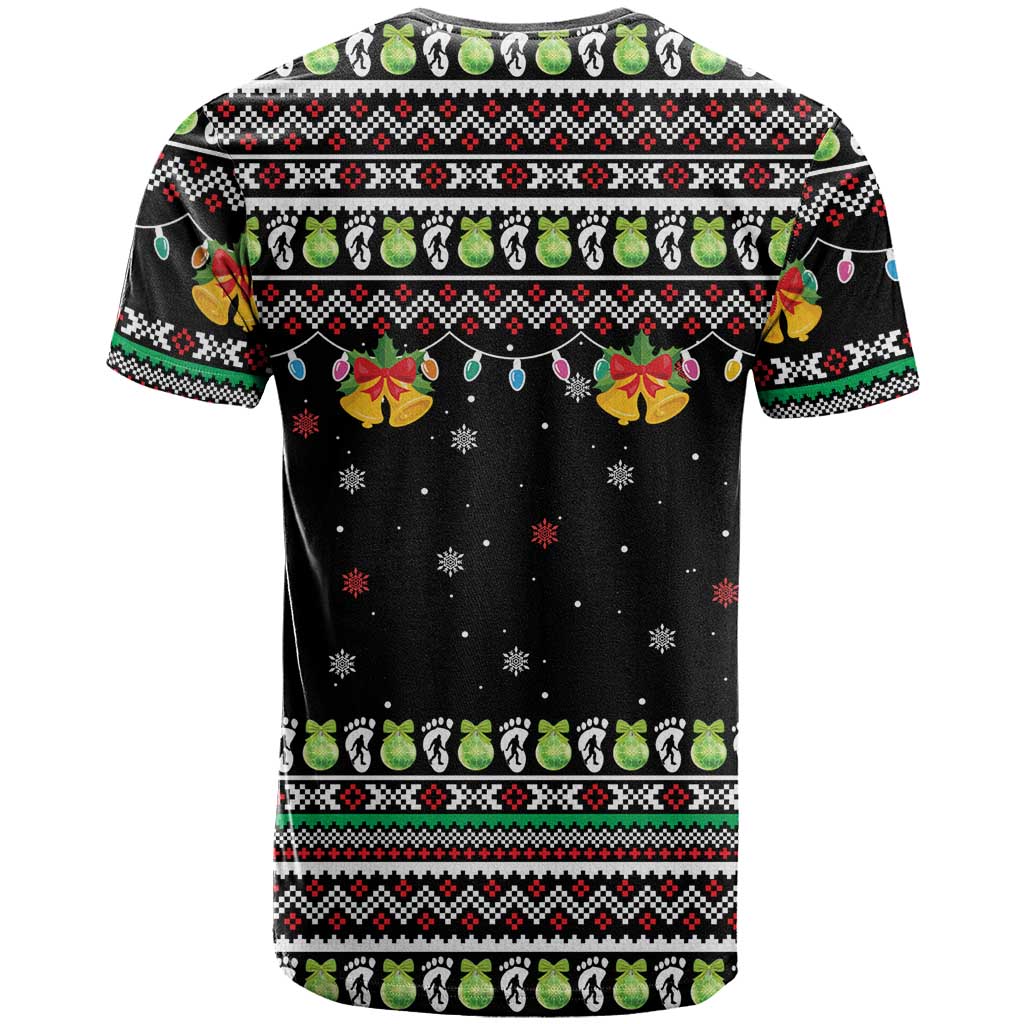 Christmas Unicorn T Shirt with Don't Stop Believin Quote Tree Lights and Festive - Wonder Print Shop