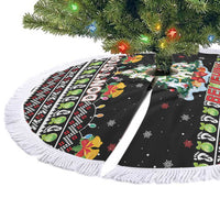 Christmas Unicorn Tree Skirt with Don't Stop Believin Quote Tree Lights and Festive - Wonder Print Shop