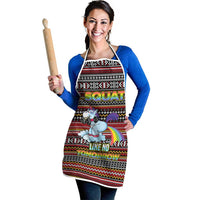 Funny Unicorn Workout Apron with Squat Like No Tomorrow Quote and Rainbow Tribal - Wonder Print Shop