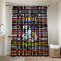 Funny Unicorn Workout Bathroom Set with Squat Like No Tomorrow Quote and Rainbow Tribal - Wonder Print Shop